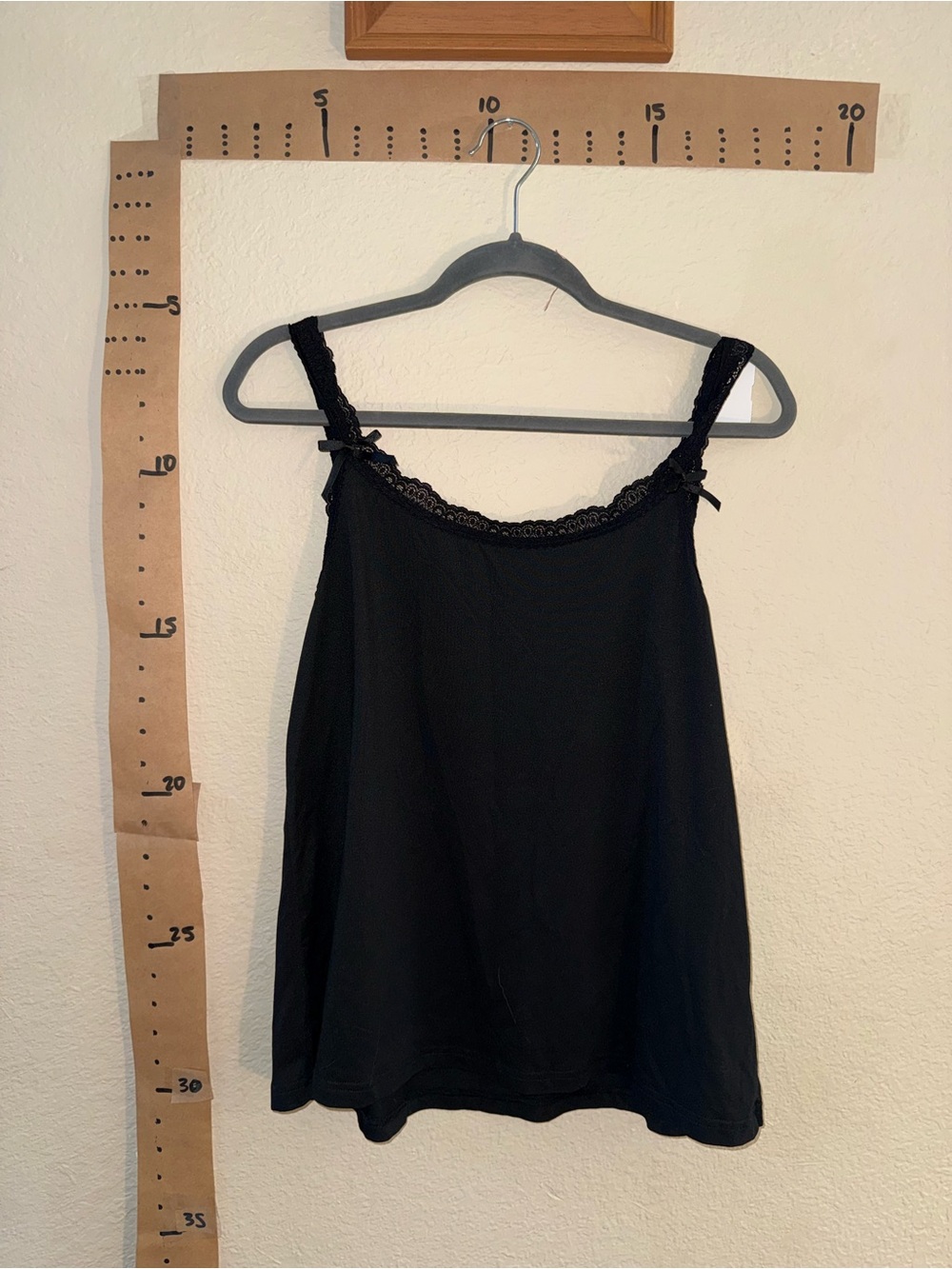 Black Lace-Trim Camisole Tank Top - Women